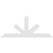 Ekena Millwork Saratoga Architectural Grade PVC Gable Bracket, 84"W x 35"H x 2"D x 6"F, 10/12 Pitch GBP084X35X0206SAR00 - alternate 3